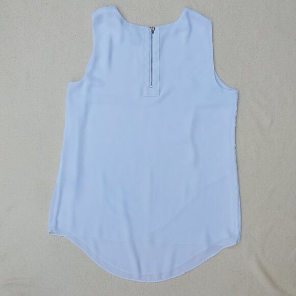 Chico's white sheer sleeveless blouse - Picture 6 of 9